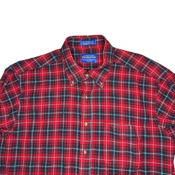 Pendleton Sir Pendleton Authentic O'Neill Tartan Flannel Plaid Button Down Sz L - Picture 2 of 5